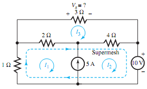 343_Find the current by means of mesh-current analysis.png